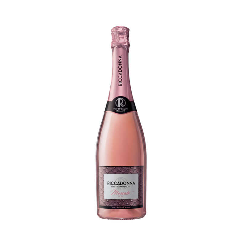 ESPUMANTE RICCADONNA <br>MOSCATO ROSE 750 ml.