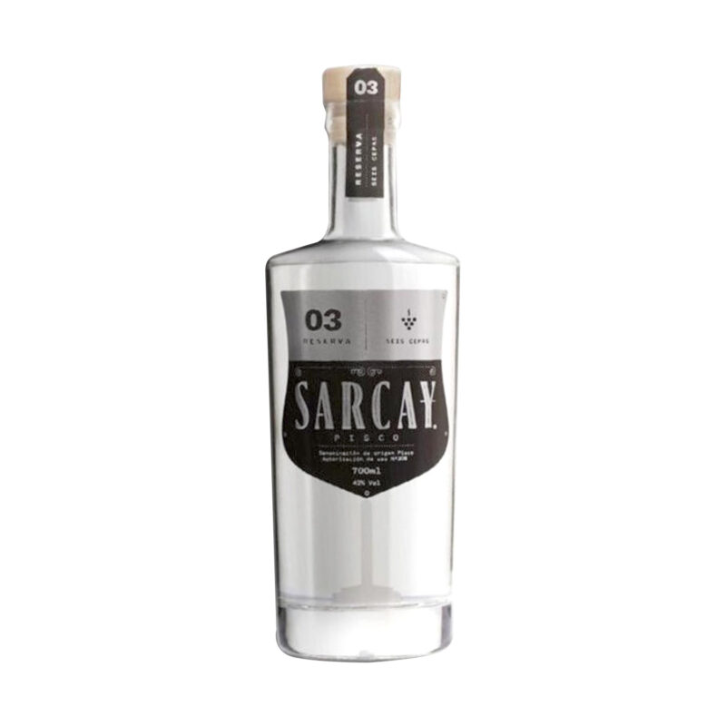 PISCO EL SARCAY <br>ACHOLADO 6 CEPAS 700 ml.