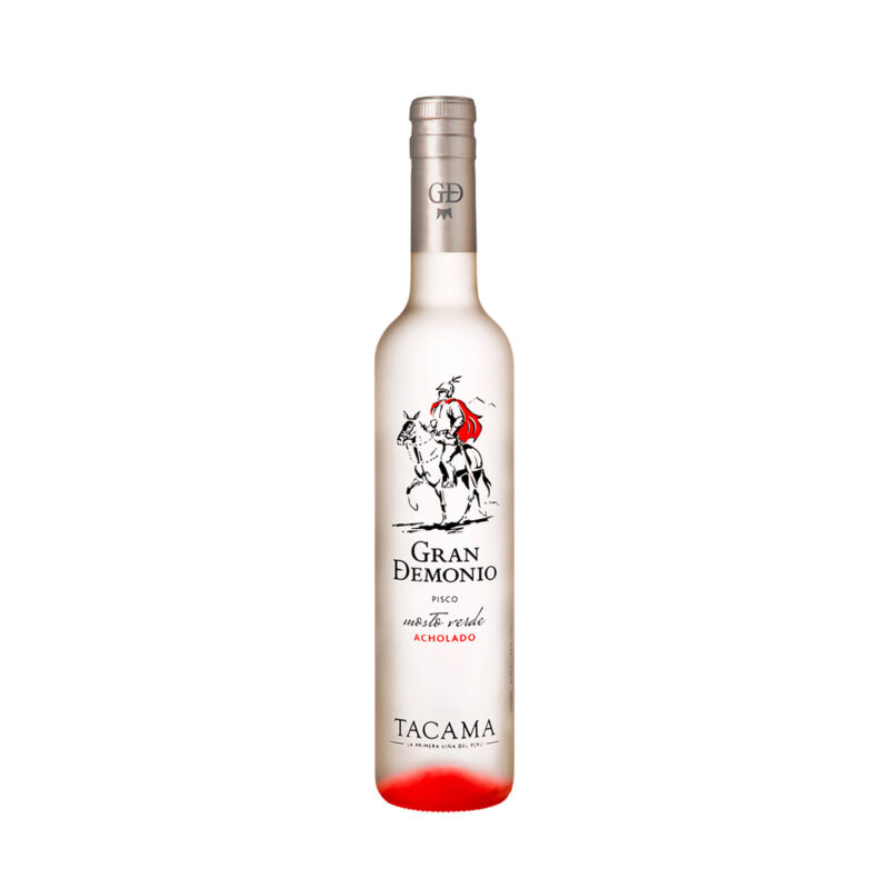 PISCO GRAN DEMONIO <br>DE LOS ANDES ACHOLADO 500 ml.