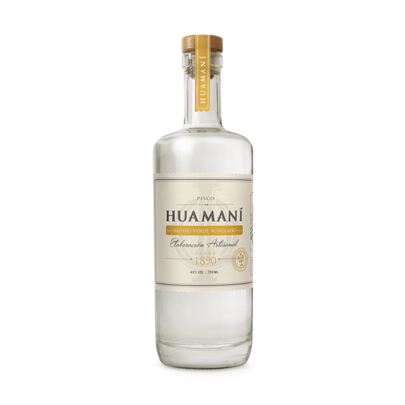 PISCO HUAMANÍ <br>MOSTO VERDE ACHOLADO 700 ml.