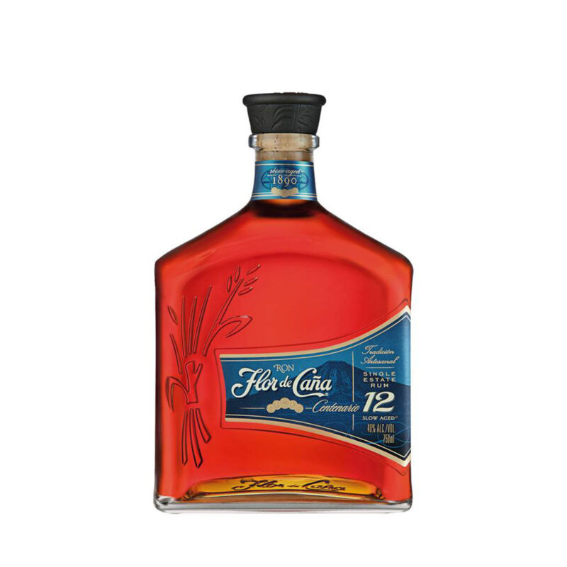 RON FLOR DE CAÑA<br>12 AÑOS 750 ml.