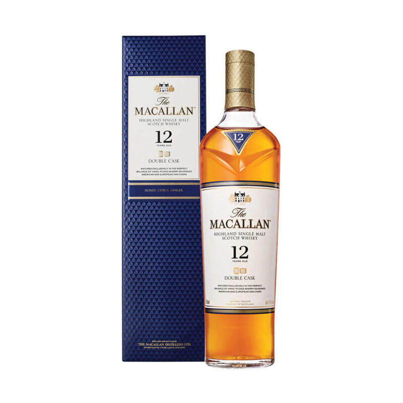 WHISKY THE MACALLAN <br>12 AÑOS DOUBLE CASK 700 ml.